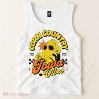 Corn Country Iowa Vibes Since 1846 Farming Corn Iowa Tank Top thumb 2