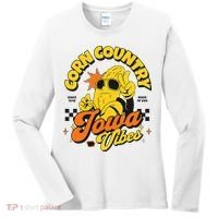 Corn Country Iowa Vibes Since 1846 Farming Corn Iowa Women's Long Sleeve Shirt thumb 0