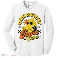Corn Country Iowa Vibes Since 1846 Farming Corn Iowa Kids Long Sleeve Shirt thumb 0