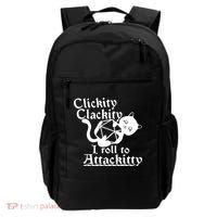 Clickity Clackity I Roll To Attackkitty Clickity Clackity Game Dice Backpack thumb 0