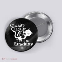 Clickity Clackity I Roll To Attackkitty Clickity Clackity Game Dice Button thumb 0