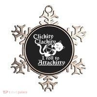 Clickity Clackity I Roll To Attackkitty Clickity Clackity Game Dice Ornament thumb 0