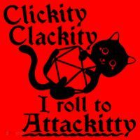 Clickity Clackity I Roll To Attackkitty Clickity Clackity Game Dice Santa Hat thumb 1