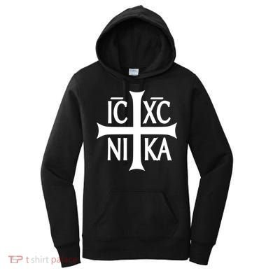 Cross Christian Icxc Nika Women's Hoodie