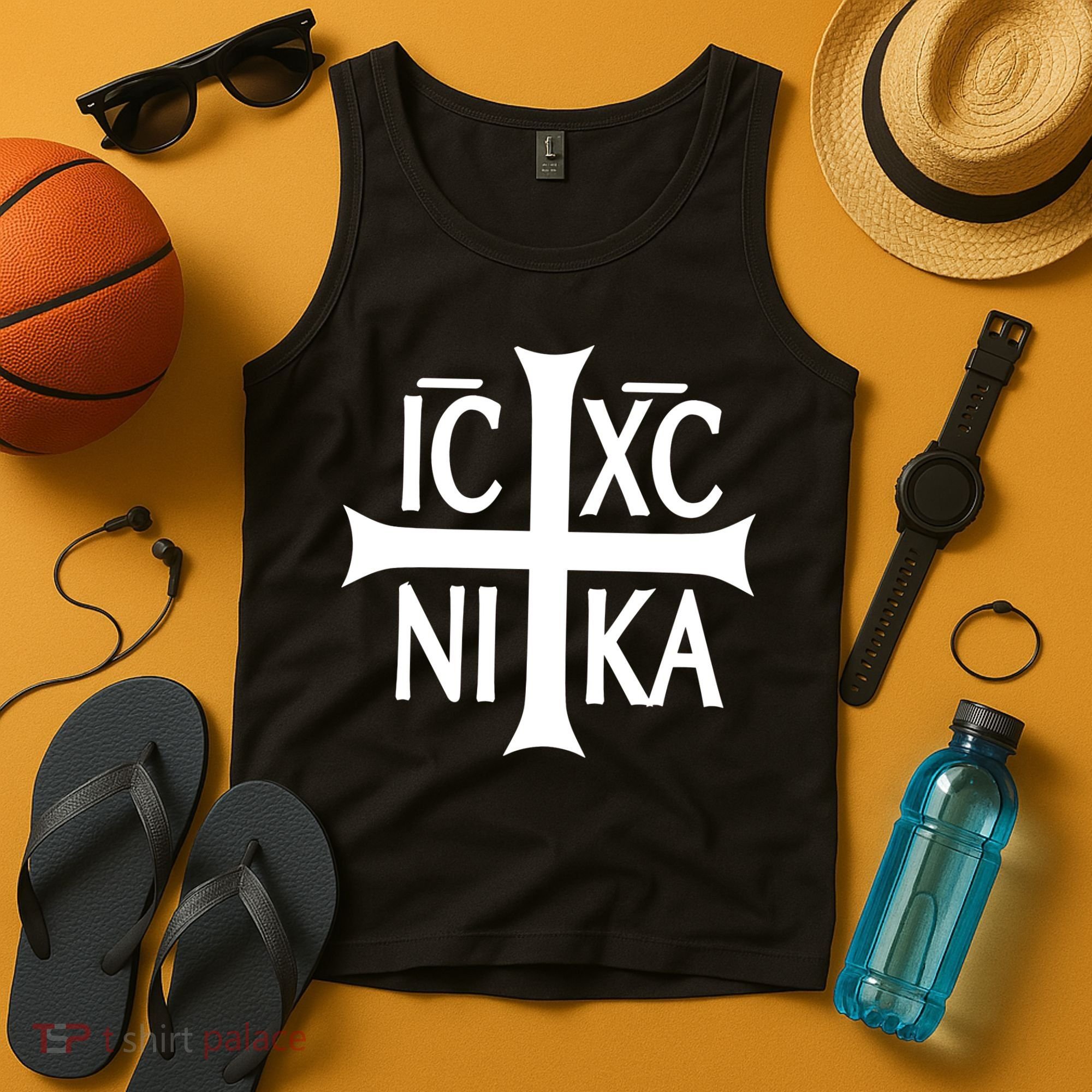 Cross Christian Icxc Nika Tank Top