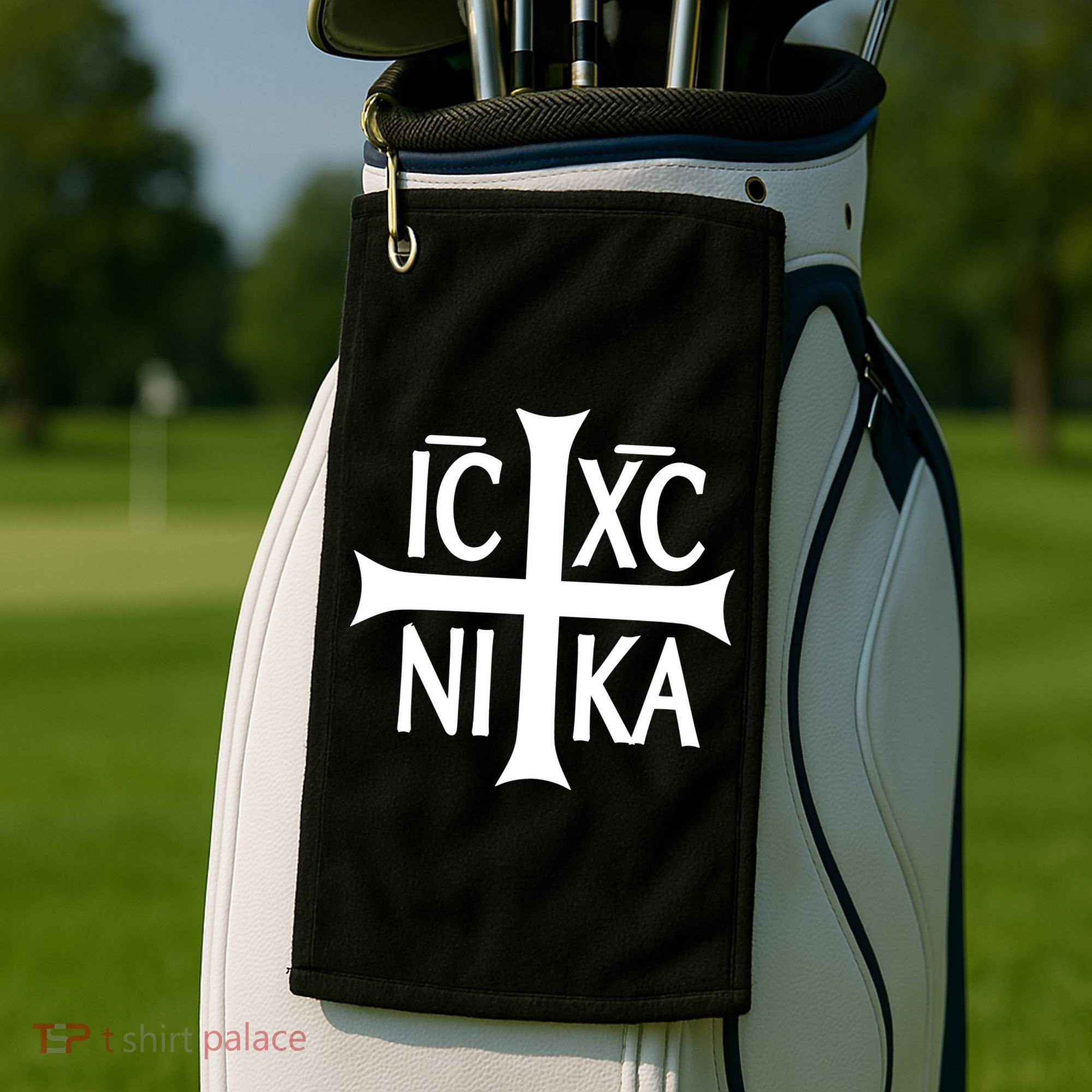 Cross Christian Icxc Nika Golf Towel
