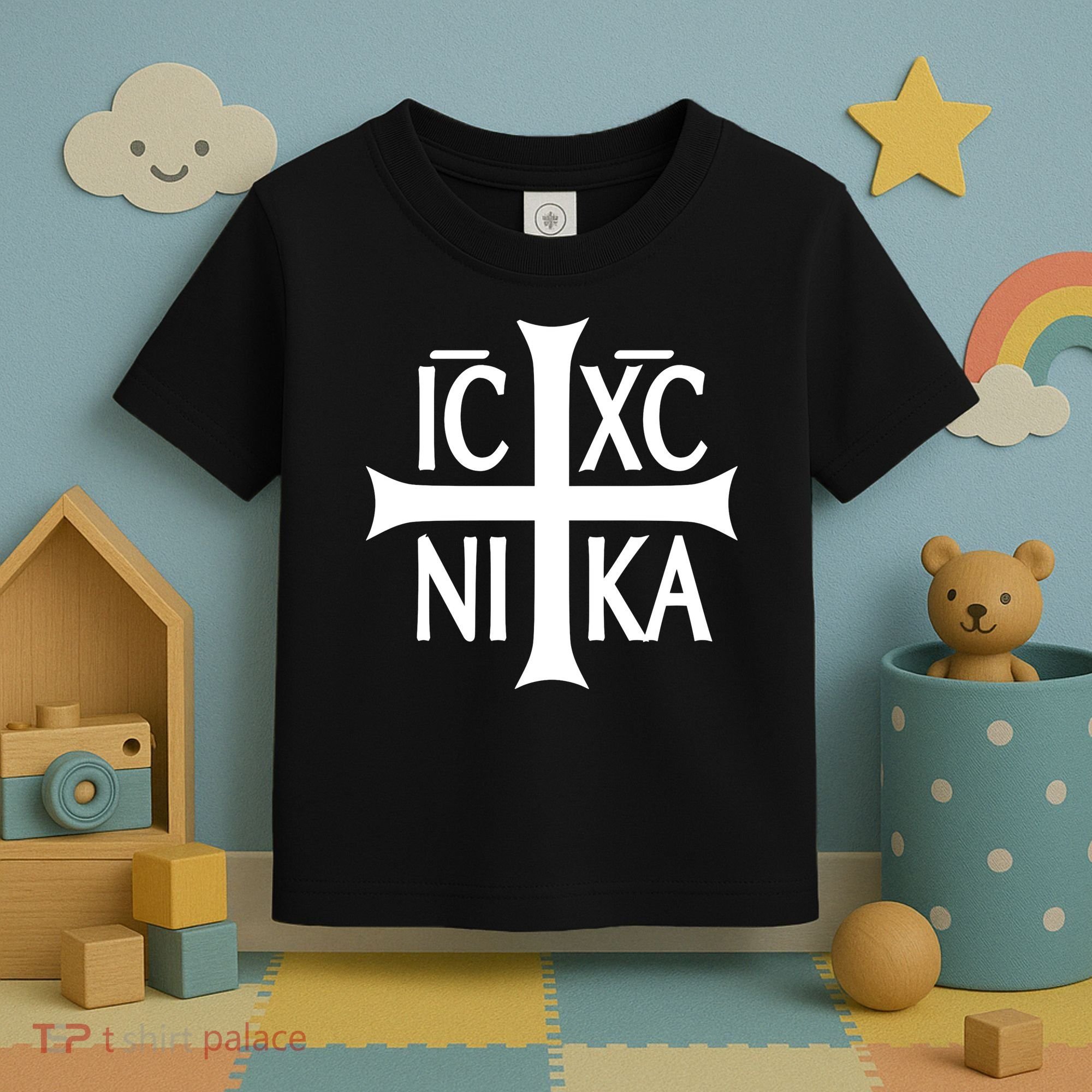 Cross Christian Icxc Nika Toddler T-Shirt