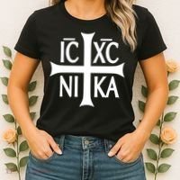 Cross Christian Icxc Nika Women's T-Shirt thumb 2