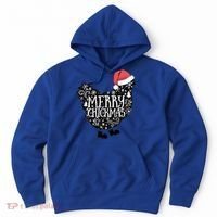 Christmas Chicken In Santa Hat Merry Chickmas Farmhouse Gift Hoodie thumb 0