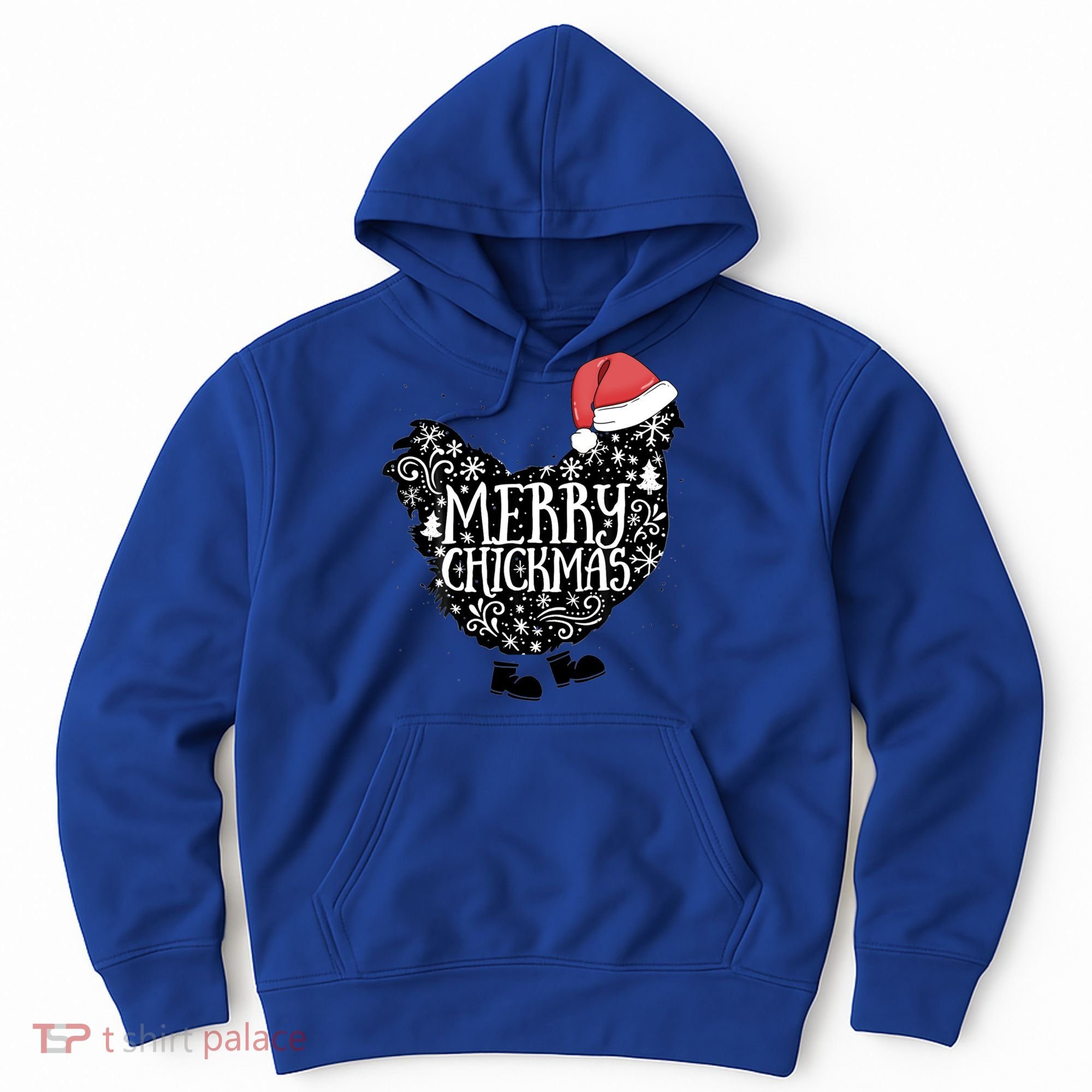 Christmas Chicken In Santa Hat Merry Chickmas Farmhouse Gift Hoodie