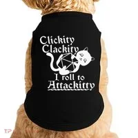 Clickity Clackity I Roll To Attackity Game Dice Attackitty Doggie Tank thumb 0