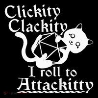 Clickity Clackity I Roll To Attackity Game Dice Attackitty Doggie Tank thumb 4