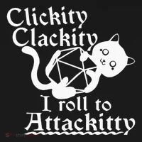 Clickity Clackity I Roll To Attackity Game Dice Attackitty Bucket Hat thumb 4