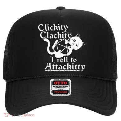 Clickity Clackity I Roll To Attackity Game Dice Attackitty Hat