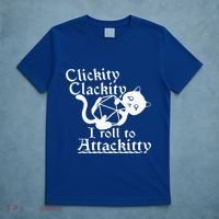 Clickity Clackity I Roll To Attackity Game Dice Attackitty T-Shirt thumb 5