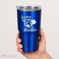 Clickity Clackity I Roll To Attackity Game Dice Attackitty Tumbler thumb 2