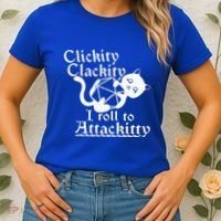 Clickity Clackity I Roll To Attackity Game Dice Attackitty Women's T-Shirt thumb 2