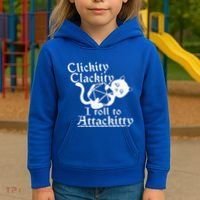 Clickity Clackity I Roll To Attackity Game Dice Attackitty Kids Hoodie thumb 3