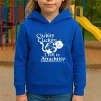 Clickity Clackity I Roll To Attackity Game Dice Attackitty Kids Hoodie thumb 3