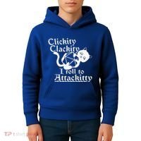 Clickity Clackity I Roll To Attackity Game Dice Attackitty Kids Hoodie thumb 4