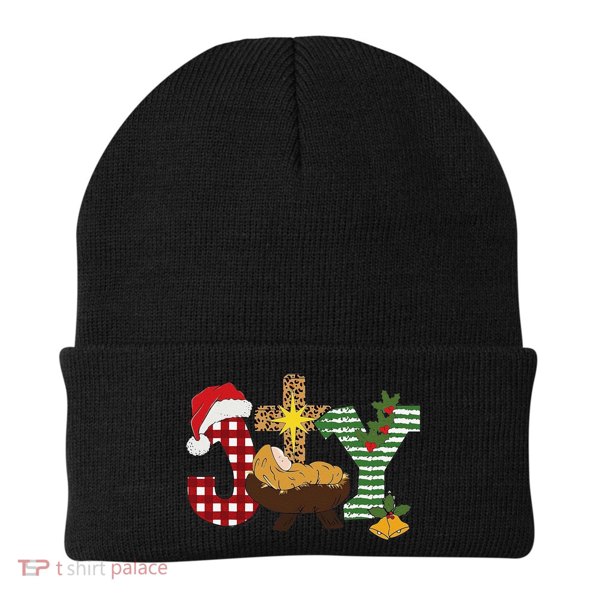 Christian Christmas Joy Jesus Nativity Scene Faith Beanie
