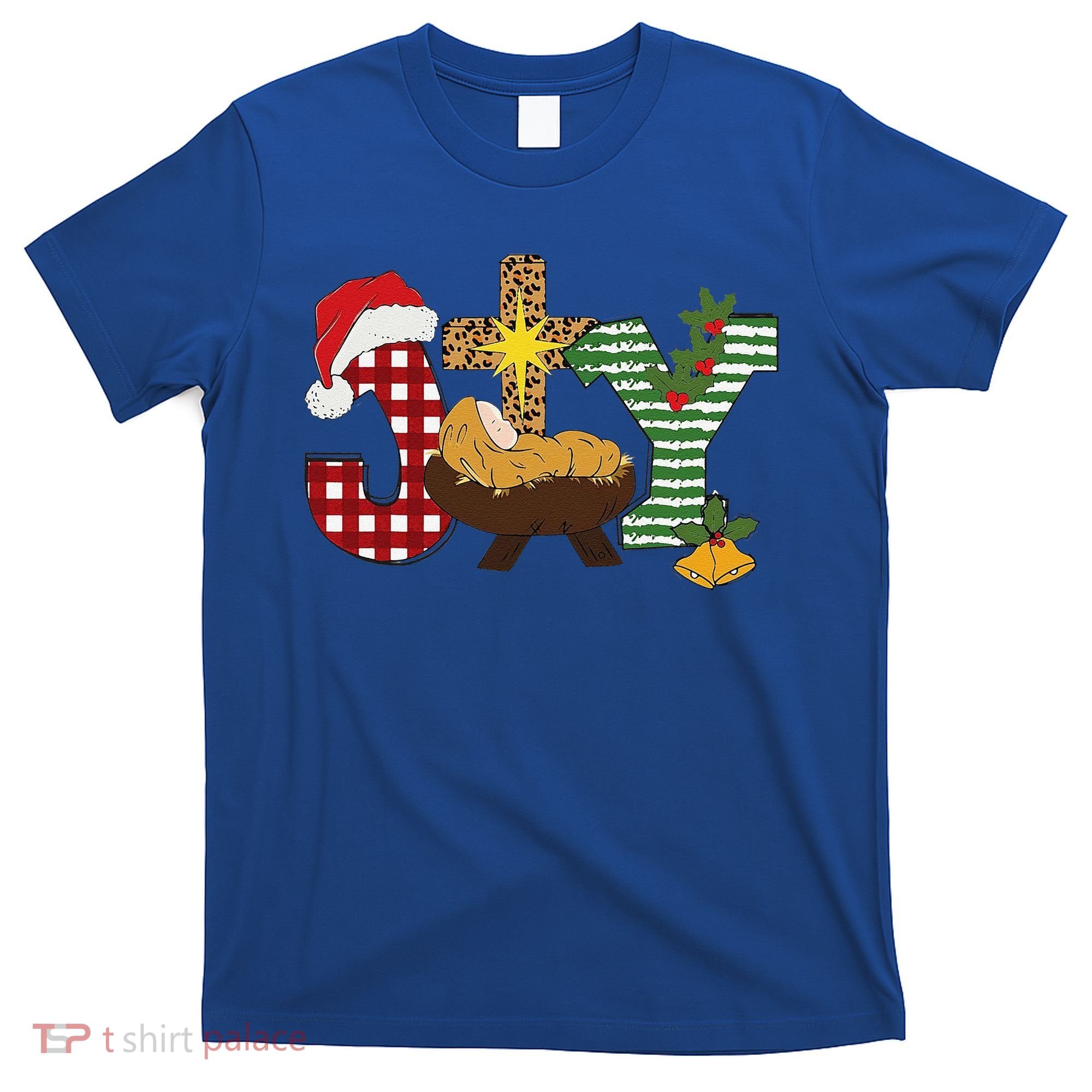 Christian Christmas Joy Jesus Nativity Scene Faith T-Shirt