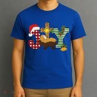 Christian Christmas Joy Jesus Nativity Scene Faith T-Shirt thumb 3