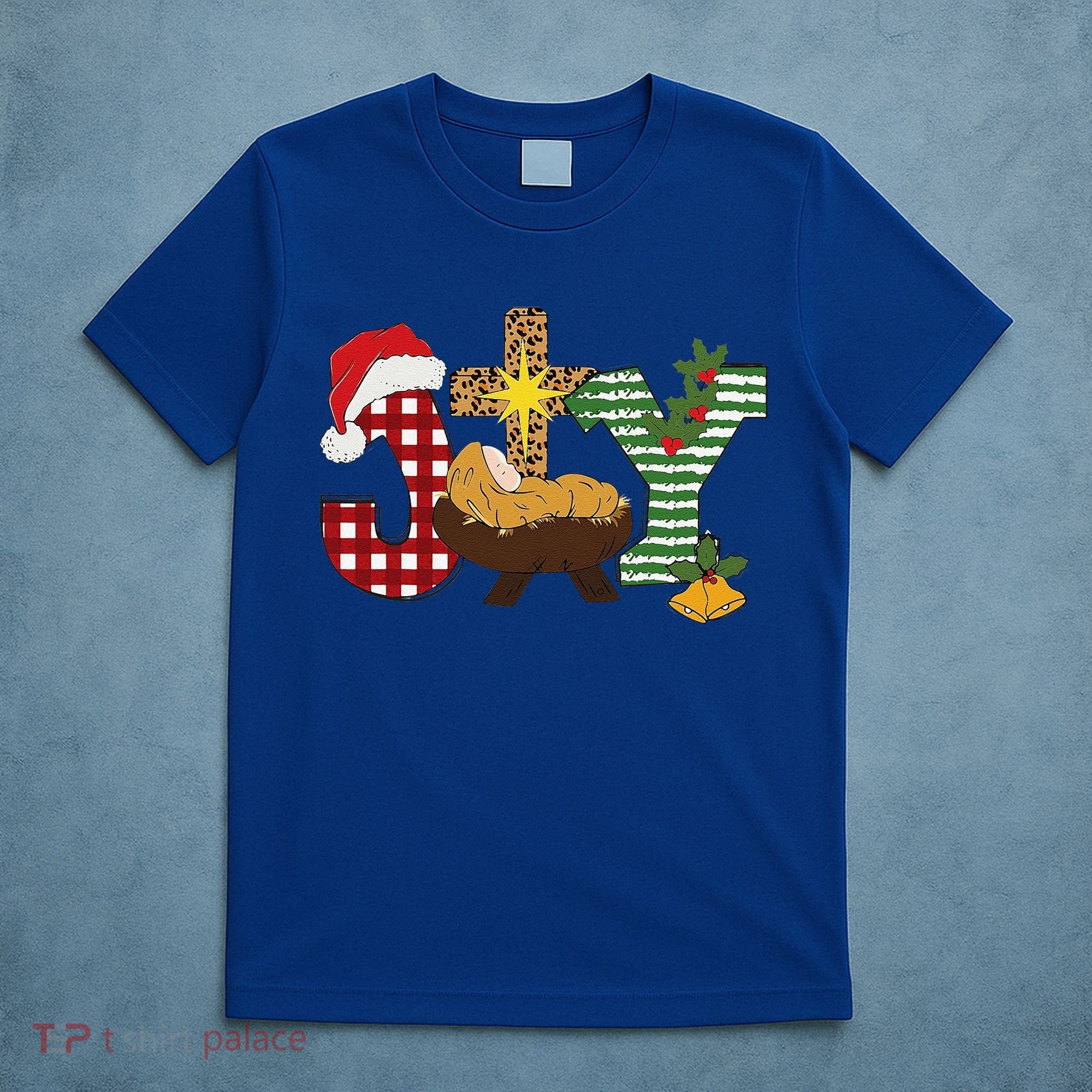 Christian Christmas Joy Jesus Nativity Scene Faith T-Shirt