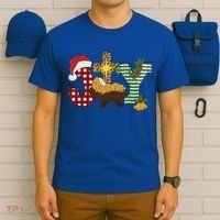 Christian Christmas Joy Jesus Nativity Scene Faith T-Shirt thumb 6