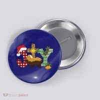 Christian Christmas Joy Jesus Nativity Scene Faith Button thumb 0