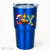 Christian Christmas Joy Jesus Nativity Scene Faith Tumbler thumb 0