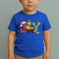 Christian Christmas Joy Jesus Nativity Scene Faith Toddler T-Shirt thumb 2