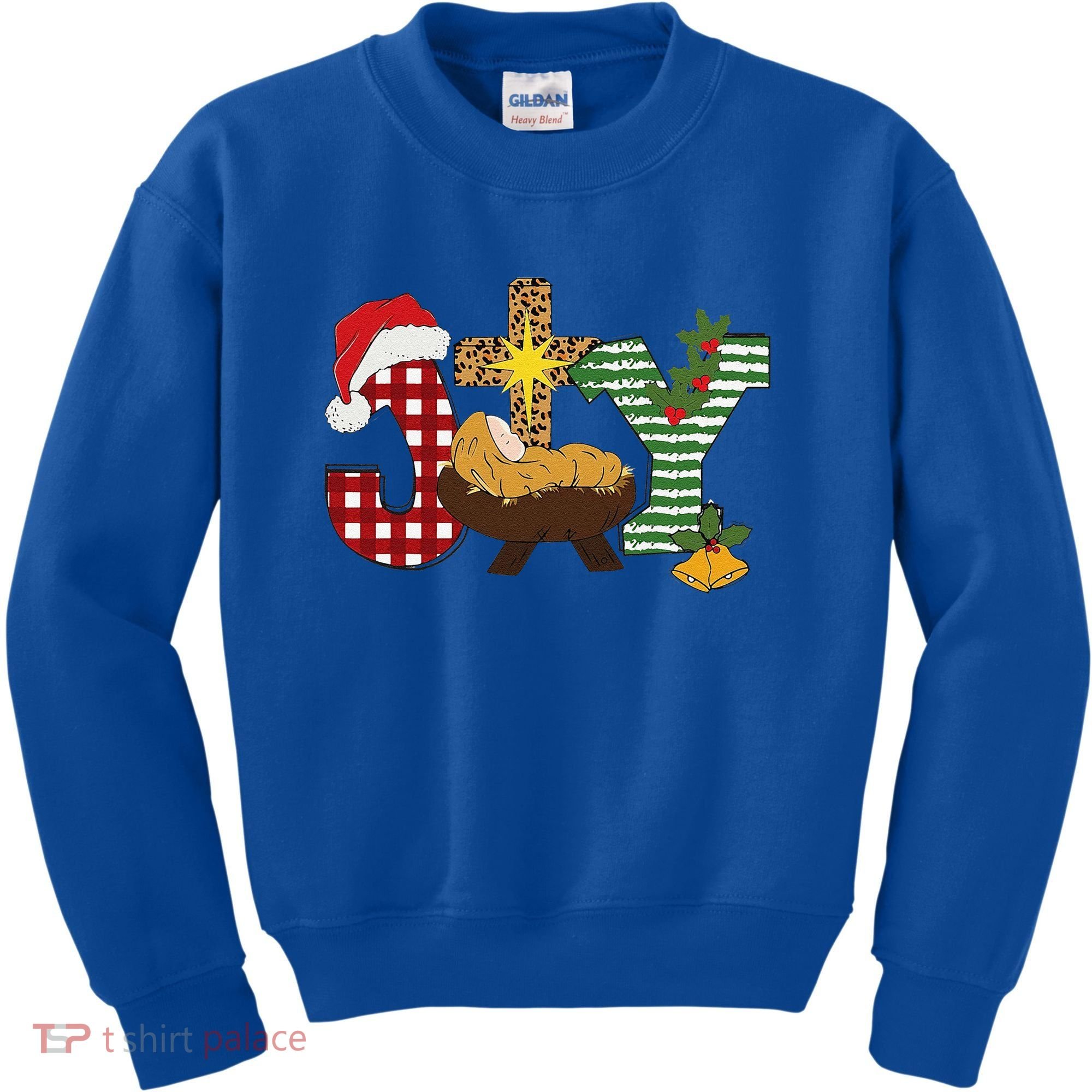 Christian Christmas Joy Jesus Nativity Scene Faith Kids Sweatshirt