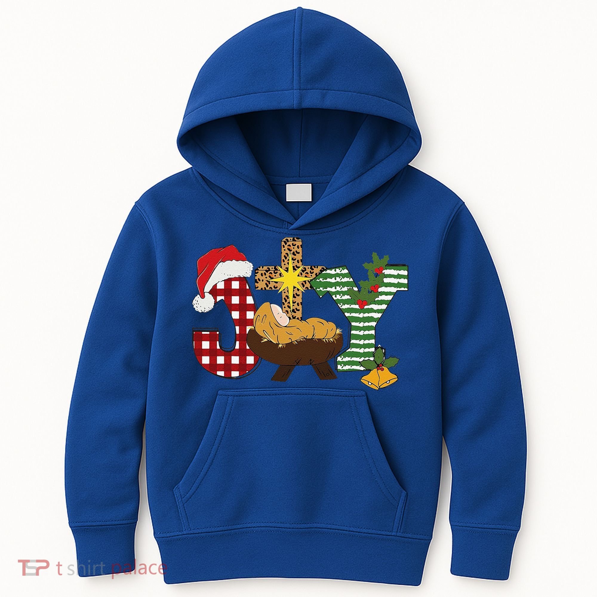 Christian Christmas Joy Jesus Nativity Scene Faith Kids Hoodie