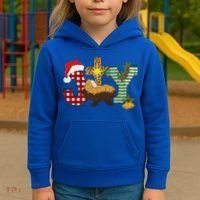 Christian Christmas Joy Jesus Nativity Scene Faith Kids Hoodie thumb 3