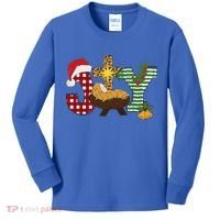 Christian Christmas Joy Jesus Nativity Scene Faith Kids Long Sleeve Shirt thumb 0