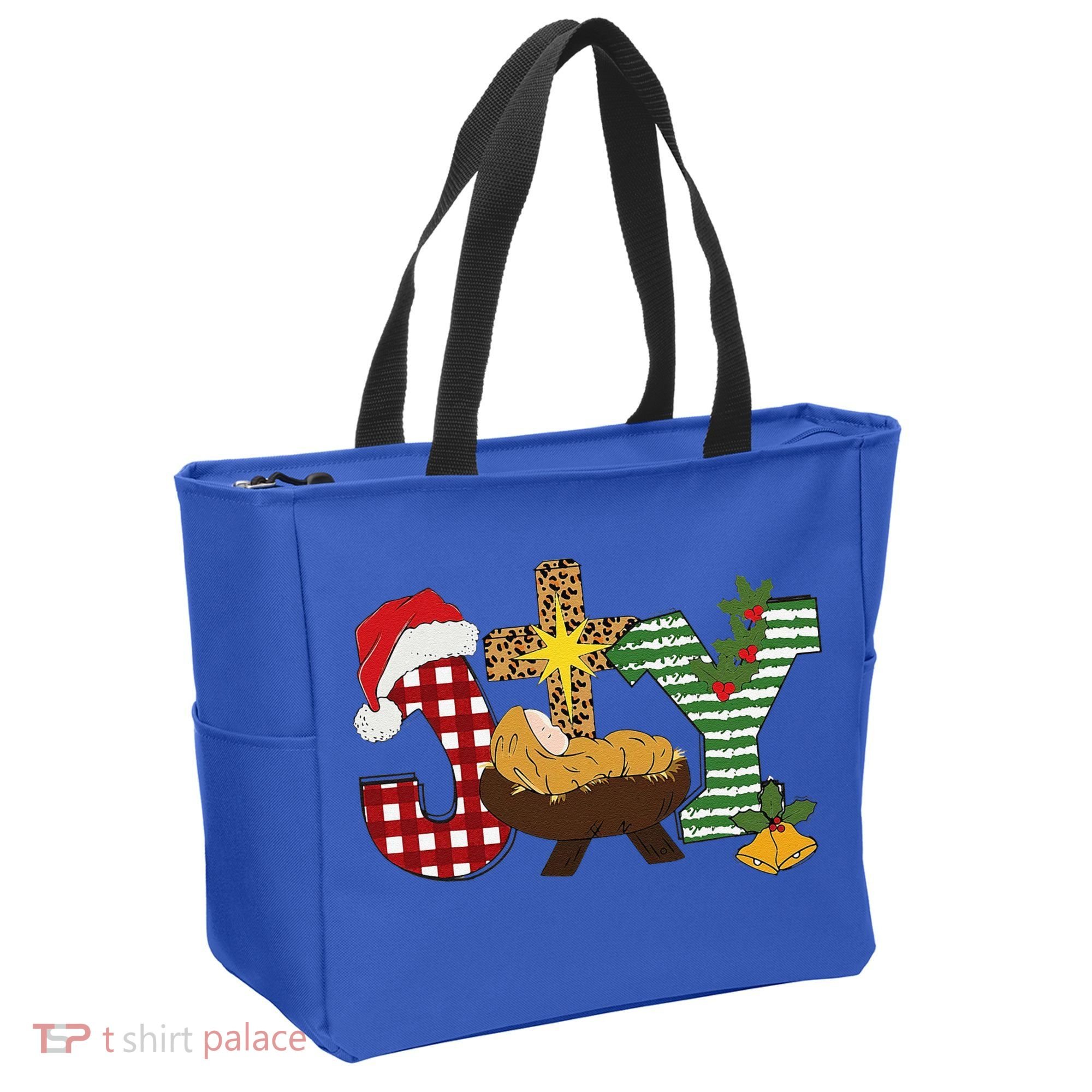 Christian Christmas Joy Jesus Nativity Scene Faith Tote Bag