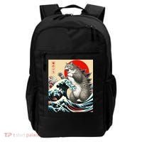 Catzilla Cat Japanese Art Funny Cat Gifts Backpack thumb 0