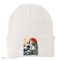 Catzilla Cat Japanese Art Funny Cat Gifts Beanie thumb 0