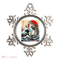 Catzilla Cat Japanese Art Funny Cat Gifts Ornament thumb 0