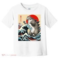 Catzilla Cat Japanese Art Funny Cat Gifts Toddler T-Shirt thumb 0