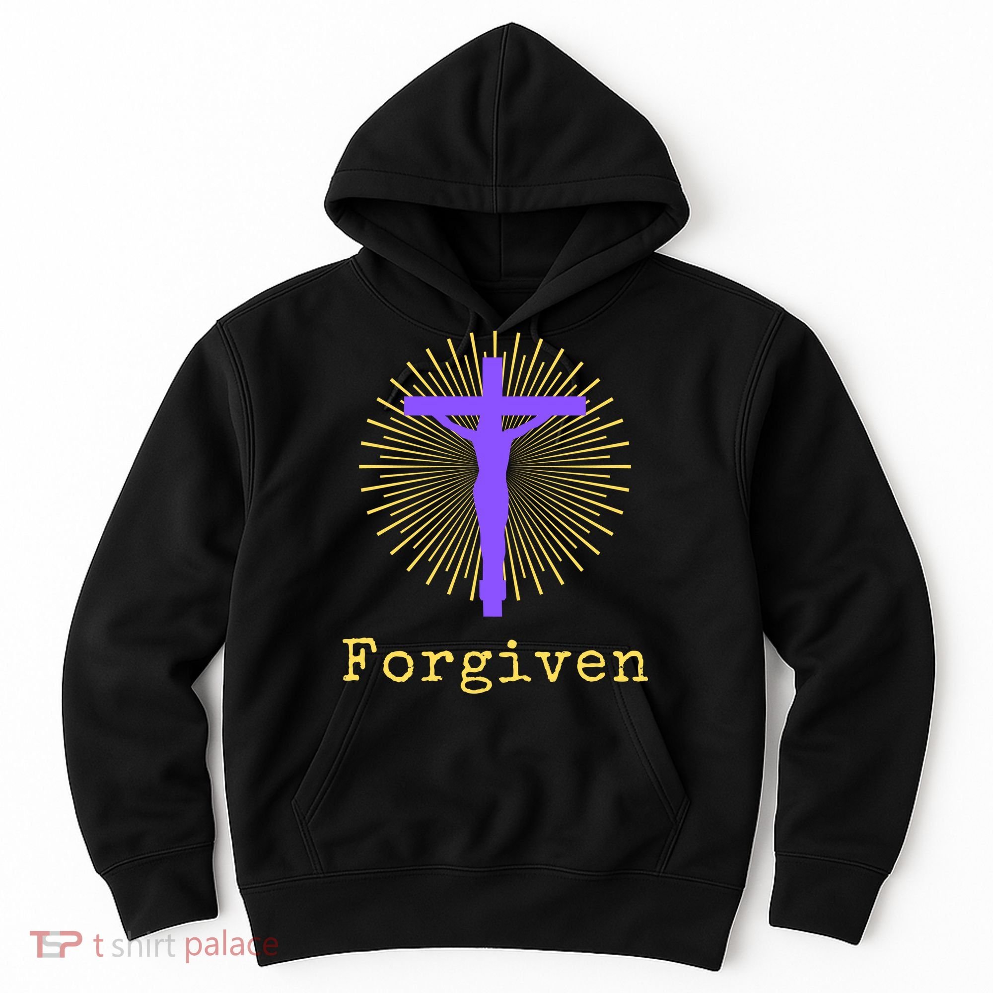 Chrisitan Cross Jesus Forgiven Faith Gift Hoodie