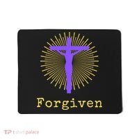 Chrisitan Cross Jesus Forgiven Faith Gift Mousepad thumb 0