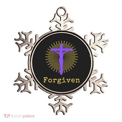 Chrisitan Cross Jesus Forgiven Faith Gift Ornament