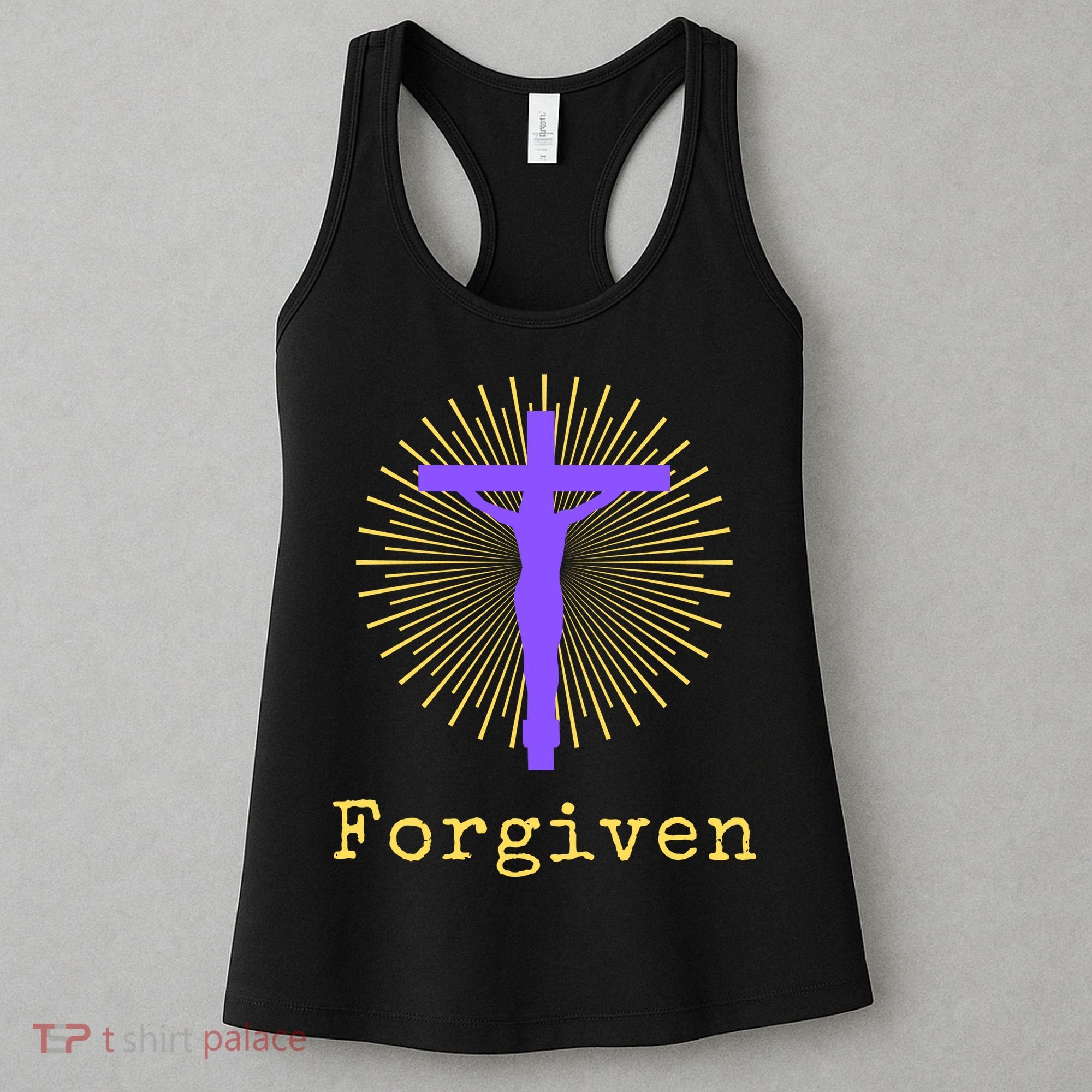 Chrisitan Cross Jesus Forgiven Faith Gift Women's Tank Top