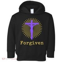 Chrisitan Cross Jesus Forgiven Faith Gift Toddler Hoodie thumb 0