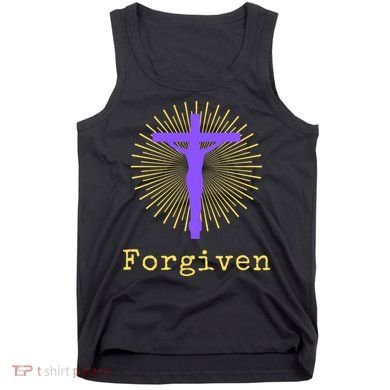 Chrisitan Cross Jesus Forgiven Faith Gift Tank Top