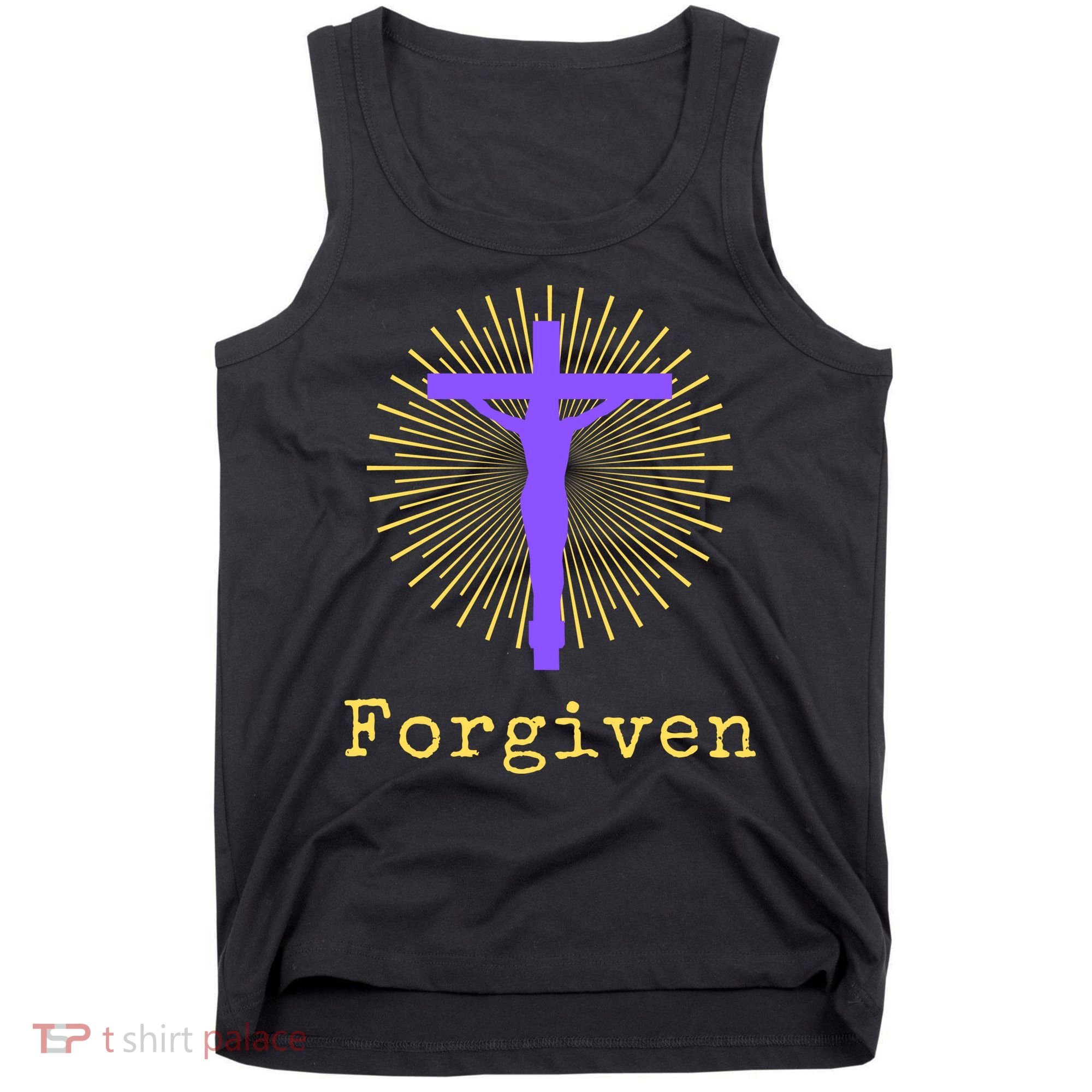 Chrisitan Cross Jesus Forgiven Faith Gift Tank Top