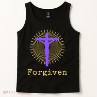 Chrisitan Cross Jesus Forgiven Faith Gift Tank Top thumb 2