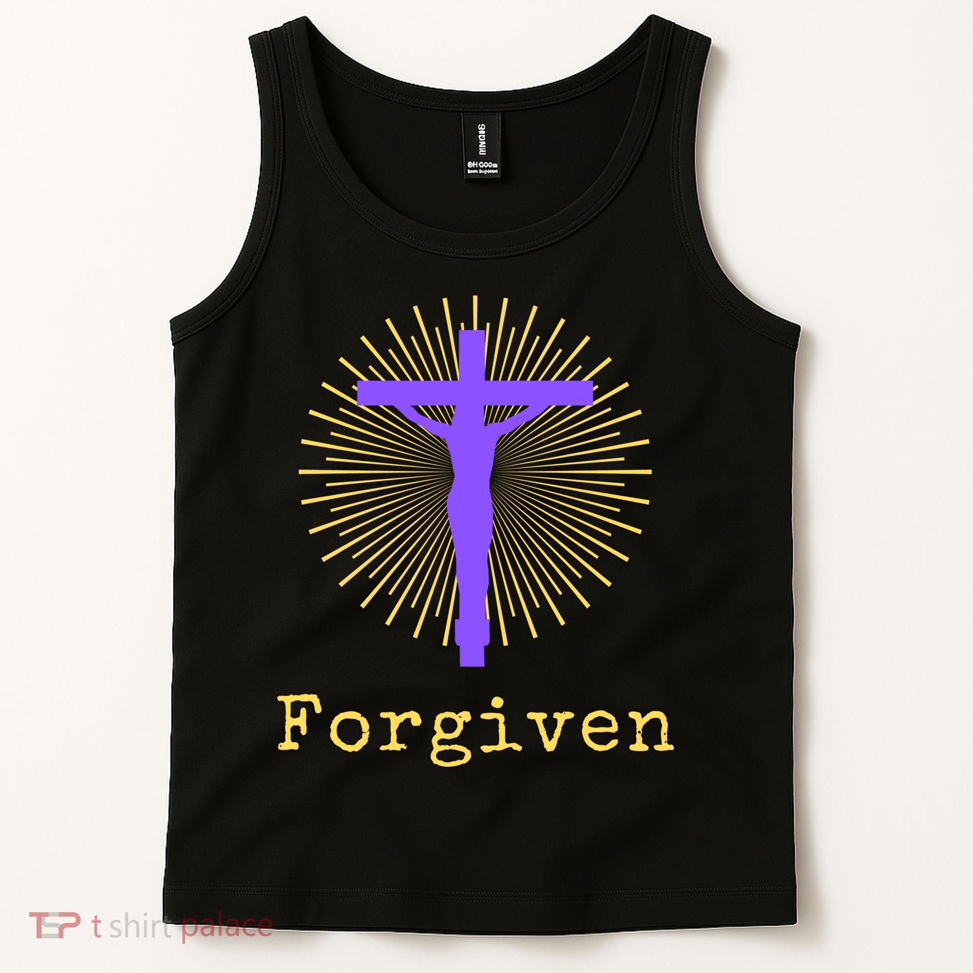 Chrisitan Cross Jesus Forgiven Faith Gift Tank Top